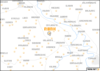 map of Ribnik