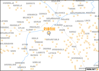 map of Ribnik