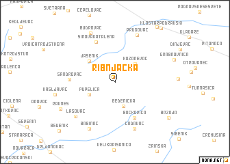 map of Ribnjačka