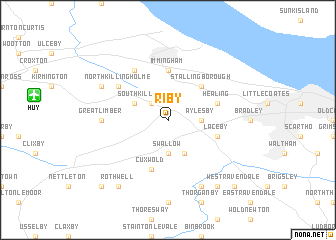 map of Riby