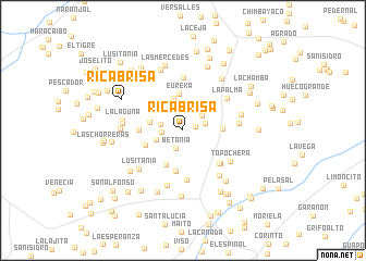 map of Rica Brisa