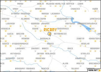 map of Říčany