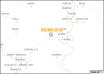 map of Rica Playa