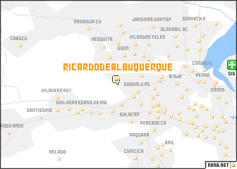 map of Ricardo de Albuquerque