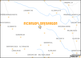 map of Ricardo Flores Magón