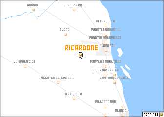 map of Ricardone