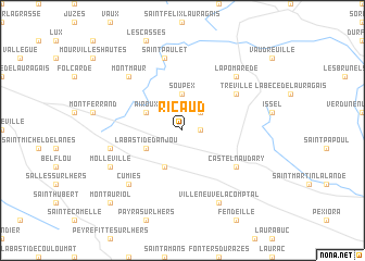 map of Ricaud