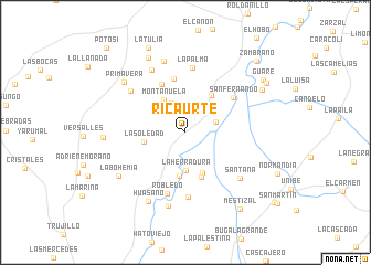 map of Ricaurte