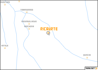 map of Ricaurte