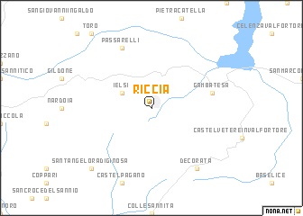 map of Riccia