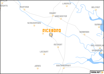 map of Riceboro