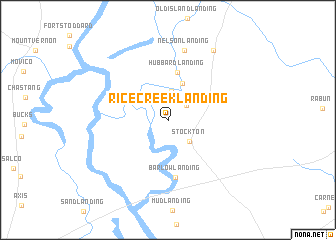 map of Rice Creek Landing