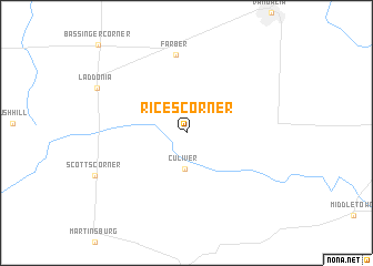 map of Rices Corner