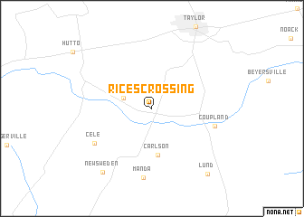 map of Rices Crossing