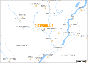 map of Rices Mills