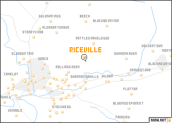 map of Riceville