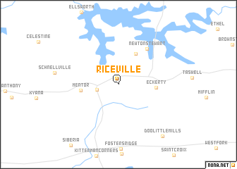 map of Riceville