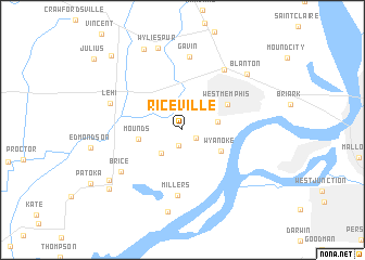 map of Riceville