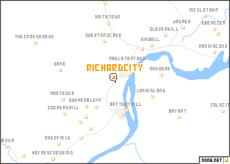 map of Richard City