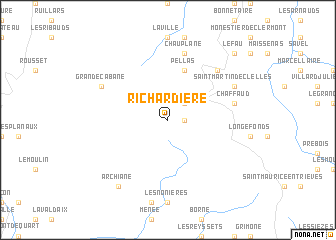 map of Richardière