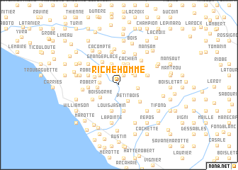 map of Riche Homme