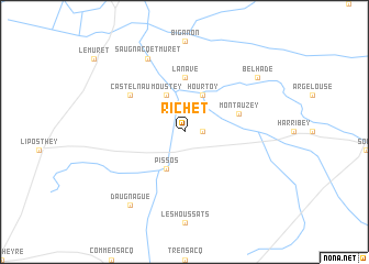 map of Richet