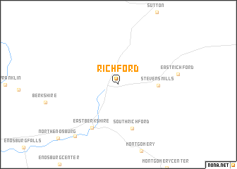 map of Richford