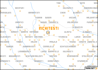 map of Richiţeşti