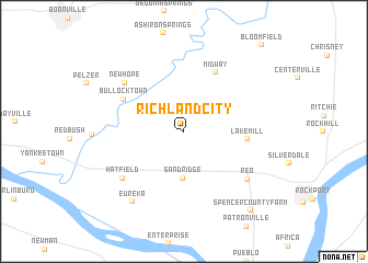 map of Richland City