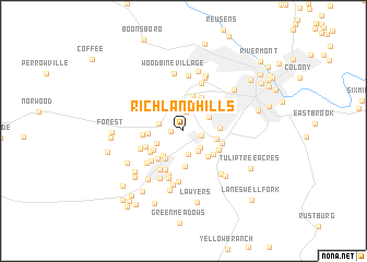 map of Richland Hills