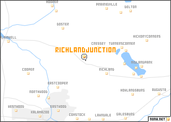map of Richland Junction