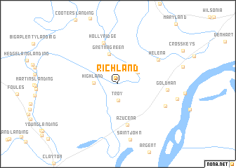 map of Richland