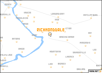 map of Richmond Dale