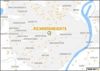 map of Richmond Heights