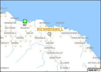 map of Richmond Hill