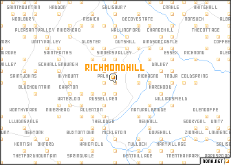 map of Richmond Hill