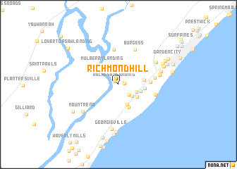 map of Richmond Hill