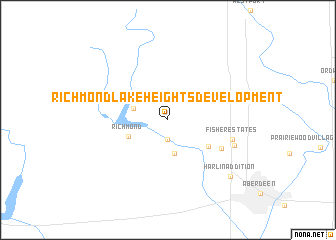 map of Richmond Lake Heights Development