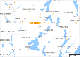 map of Richmond Mill