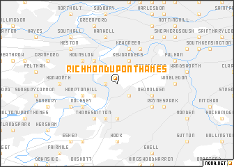 map of Richmond upon Thames