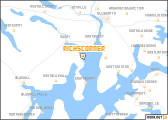 map of Richs Corner