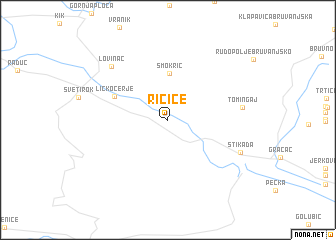 map of Ričice