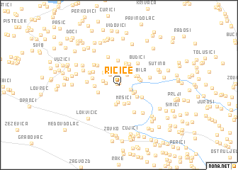 map of Ričice