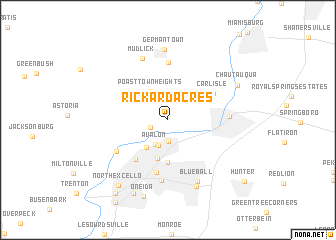 map of Rickard Acres