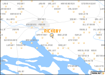 map of Rickeby