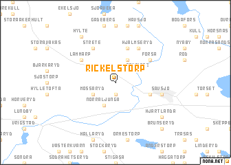 map of Rickelstorp