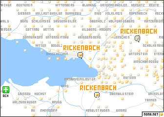 map of Rickenbach