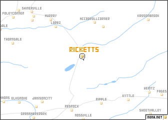 map of Ricketts