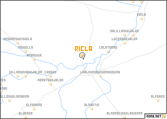 map of Ricla