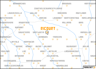 map of Ricourt